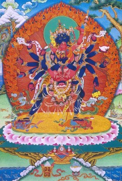 Bouddhisme tibétain de héruka Peinture à l'huile